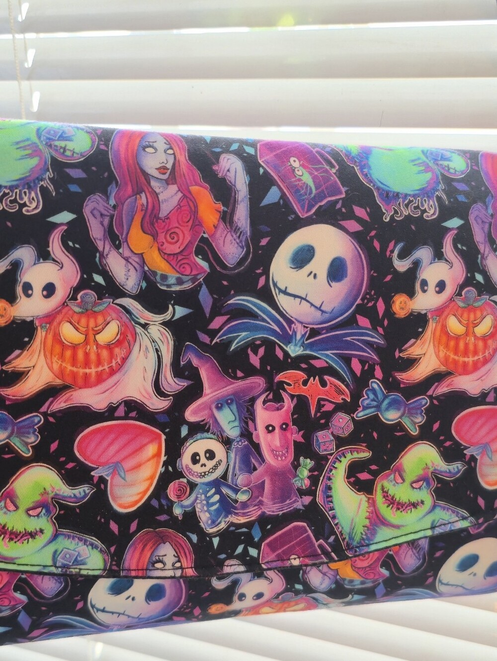 Handmade Halloween Town / Nightmare Before Christmas Colorful Shoulder Bag - Picture 4 of 10